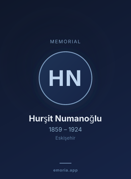Memorial portrait of Hurşit Numanoğlu