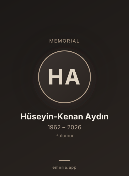 Memorial portrait of Hüseyin-Kenan Aydın
