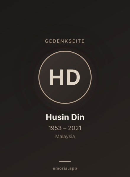 Gedenkportrait von Husin Din