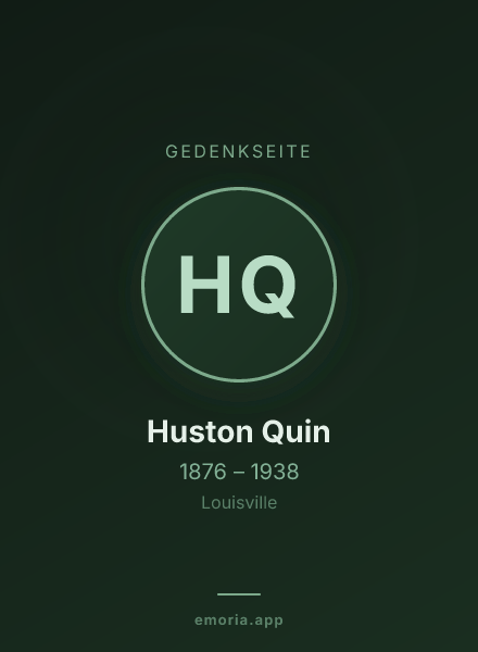Gedenkportrait von Huston Quin