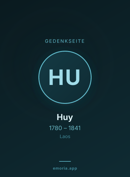 Gedenkportrait von Huy