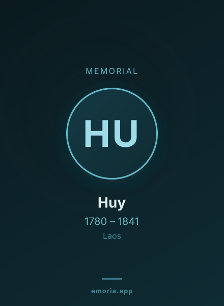 Memorial portrait of Huy
