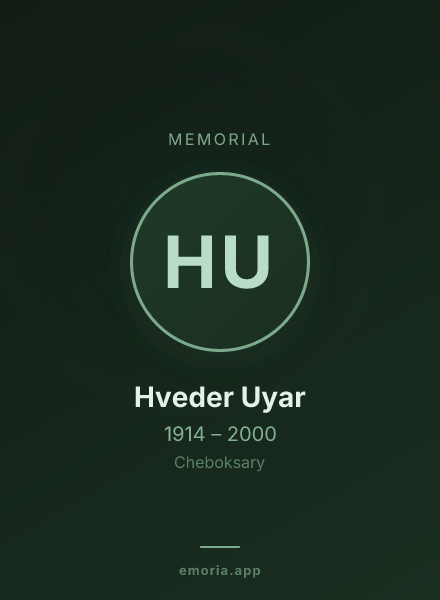 Memorial portrait of Hveder Uyar