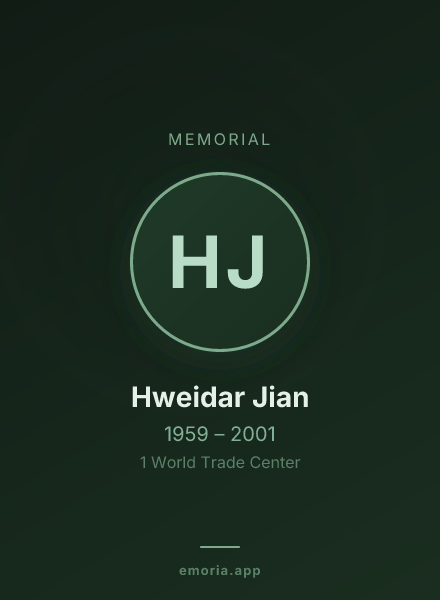 Memorial portrait of Hweidar Jian