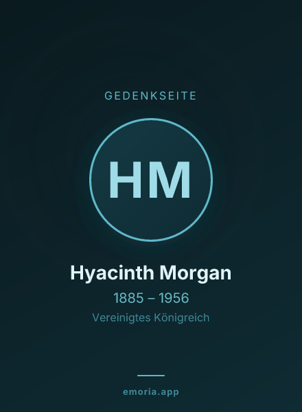 Gedenkportrait von Hyacinth Morgan