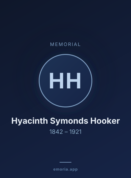 Memorial portrait of Hyacinth Symonds Hooker
