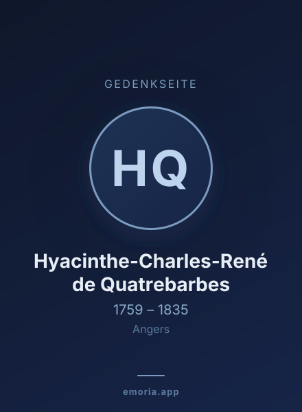 Gedenkportrait von Hyacinthe-Charles-René de Quatrebarbes