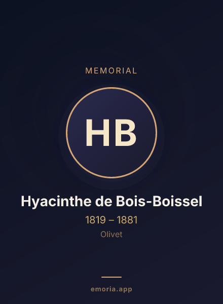 Memorial portrait of Hyacinthe de Bois-Boissel
