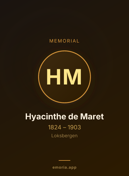 Memorial portrait of Hyacinthe de Maret