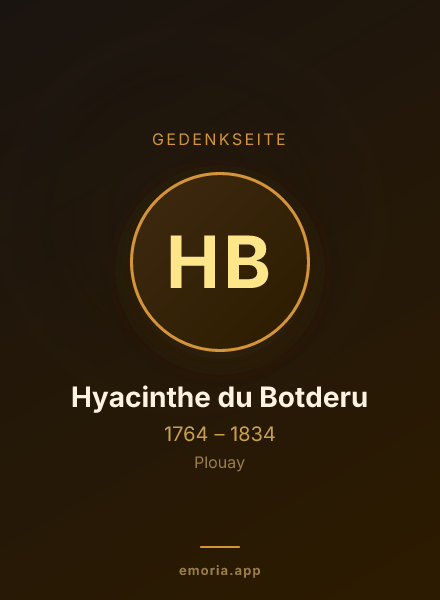 Gedenkportrait von Hyacinthe du Botderu