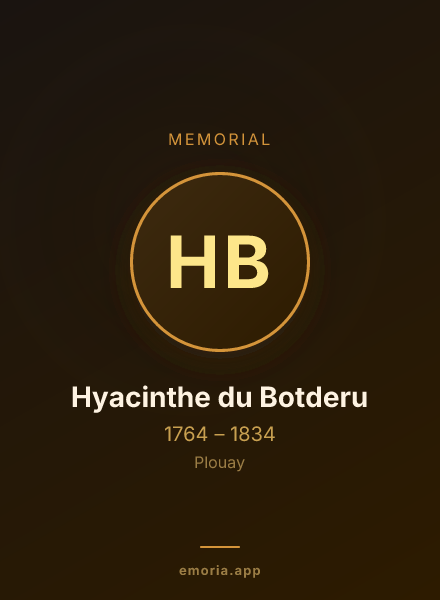 Memorial portrait of Hyacinthe du Botderu