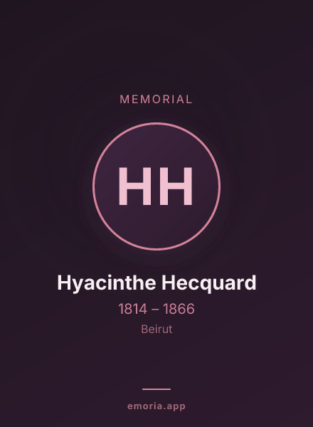 Memorial portrait of Hyacinthe Hecquard