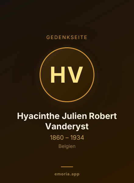 Gedenkportrait von Hyacinthe Julien Robert Vanderyst