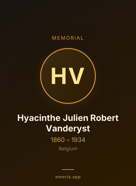 Memorial portrait of Hyacinthe Julien Robert Vanderyst