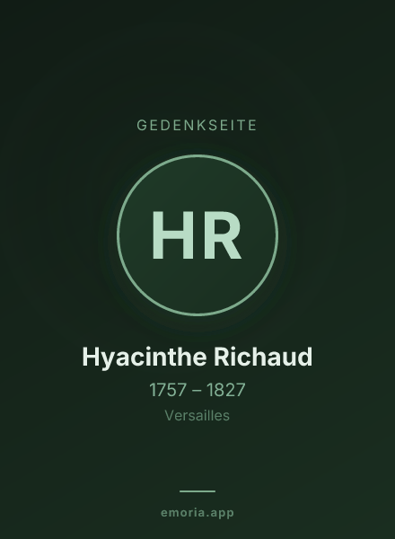 Gedenkportrait von Hyacinthe Richaud