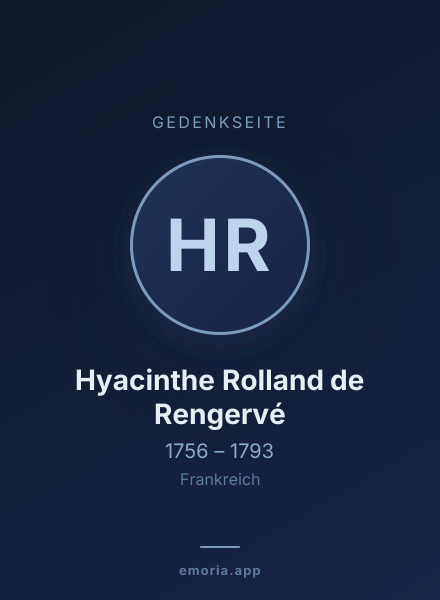 Gedenkportrait von Hyacinthe Rolland de Rengervé