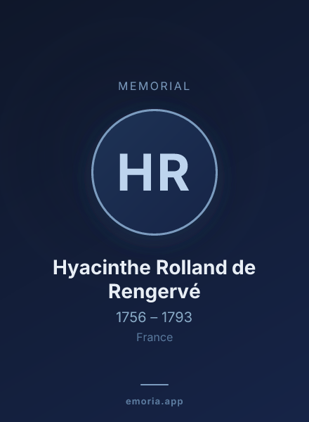 Memorial portrait of Hyacinthe Rolland de Rengervé