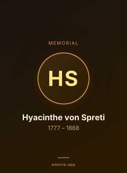 Memorial portrait of Hyacinthe von Spreti