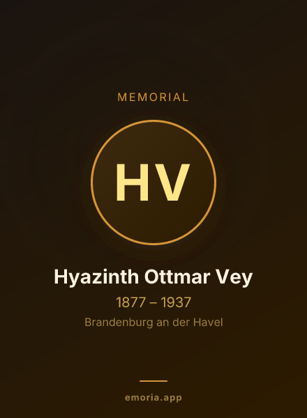 Memorial portrait of Hyazinth Ottmar Vey