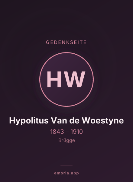 Gedenkportrait von Hypolitus Van de Woestyne