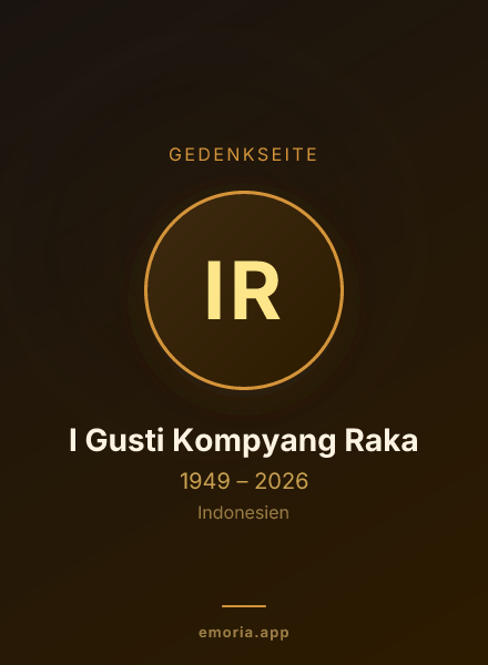 Gedenkportrait von I Gusti Kompyang Raka