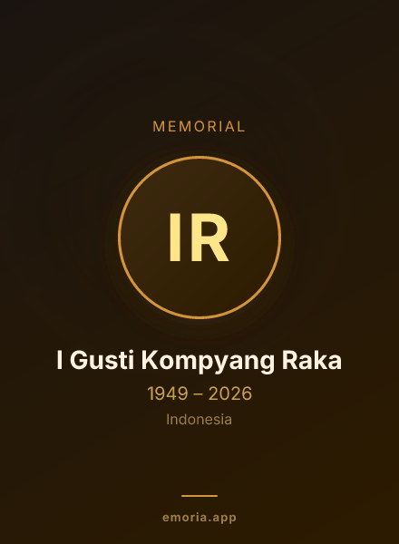 Memorial portrait of I Gusti Kompyang Raka