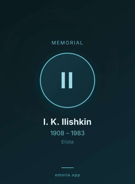 Memorial portrait of I. K. Ilishkin