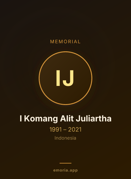 Memorial portrait of I Komang Alit Juliartha