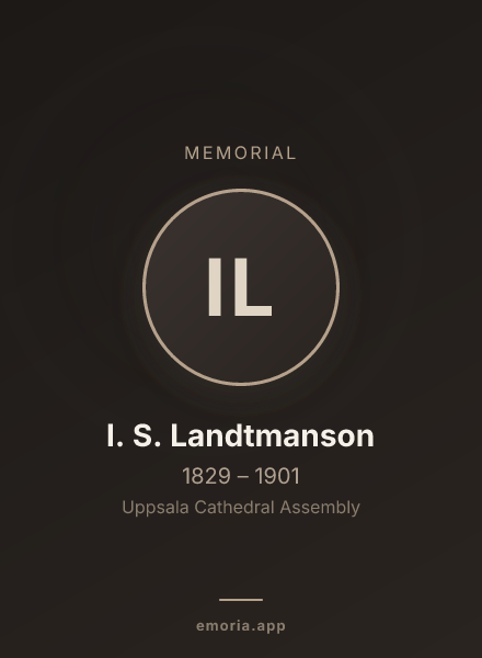 Memorial portrait of I. S. Landtmanson