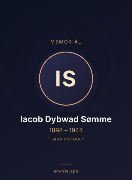 Memorial portrait of Iacob Dybwad Sømme