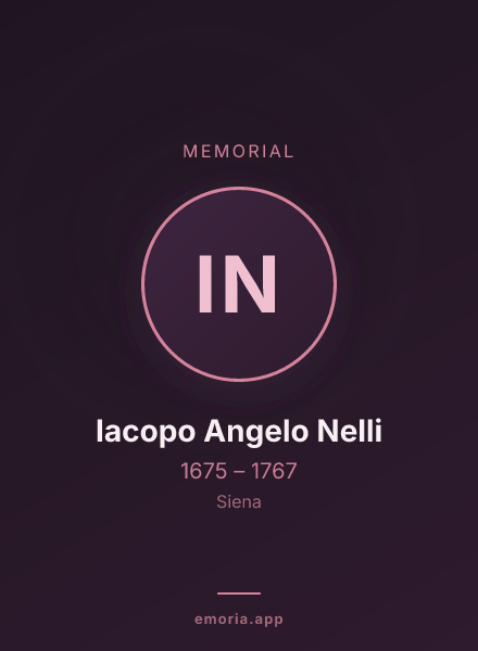 Memorial portrait of Iacopo Angelo Nelli