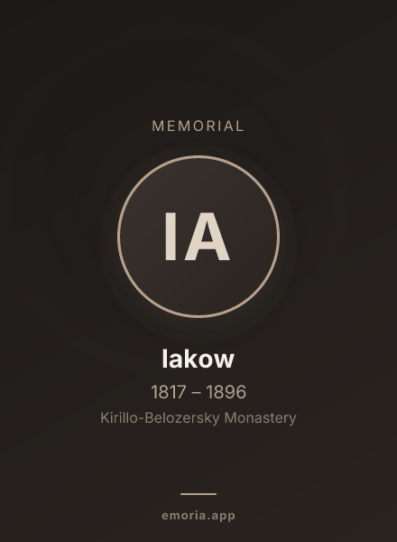 Memorial portrait of Iakow