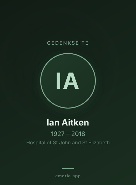 Gedenkportrait von Ian Aitken