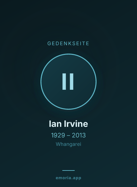 Gedenkportrait von Ian Irvine