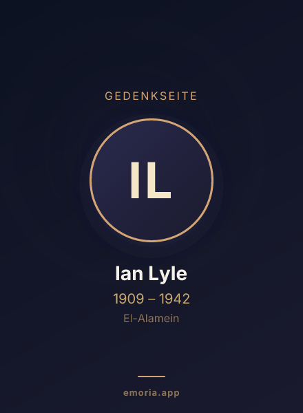 Gedenkportrait von Ian Lyle
