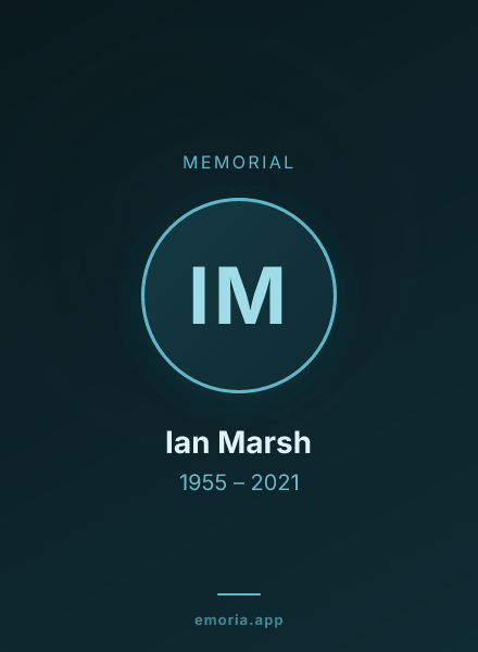 Memorial portrait of Ian Marsh