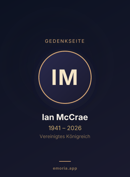 Gedenkportrait von Ian McCrae