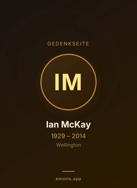 Gedenkportrait von Ian McKay
