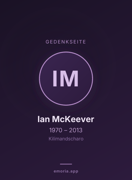 Gedenkportrait von Ian McKeever