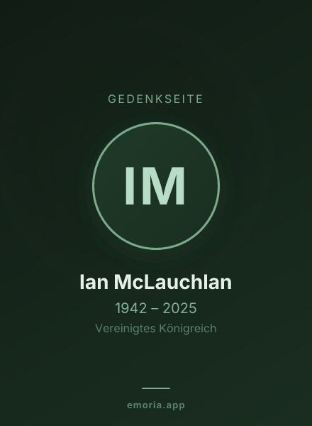 Gedenkportrait von Ian McLauchlan