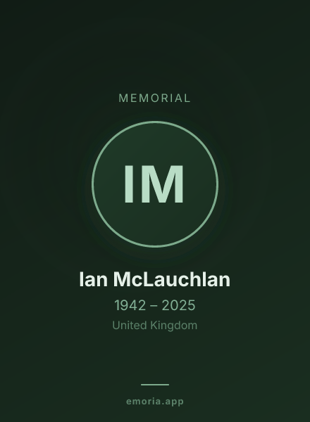 Memorial portrait of Ian McLauchlan