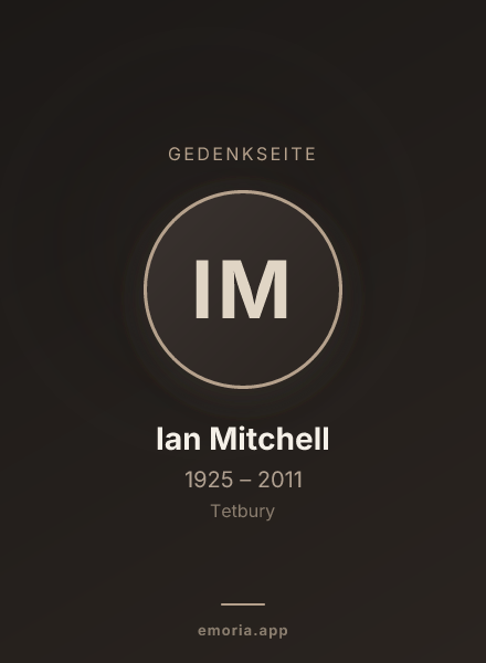 Gedenkportrait von Ian Mitchell
