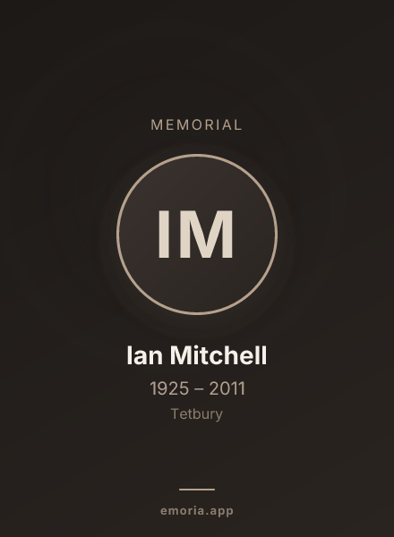 Memorial portrait of Ian Mitchell
