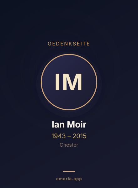 Gedenkportrait von Ian Moir