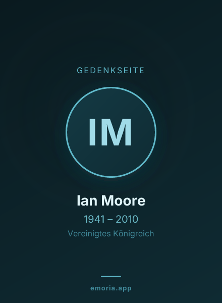 Gedenkportrait von Ian Moore