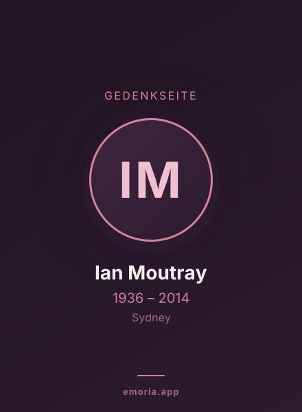Gedenkportrait von Ian Moutray