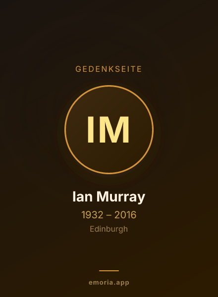 Gedenkportrait von Ian Murray