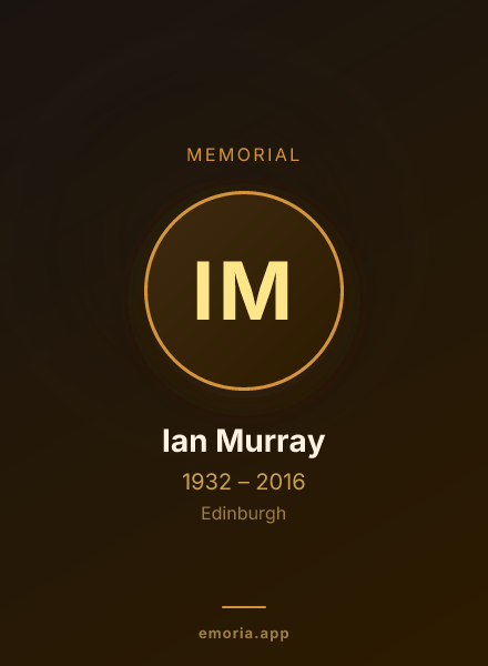 Memorial portrait of Ian Murray