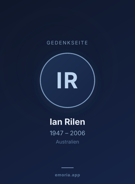 Gedenkportrait von Ian Rilen