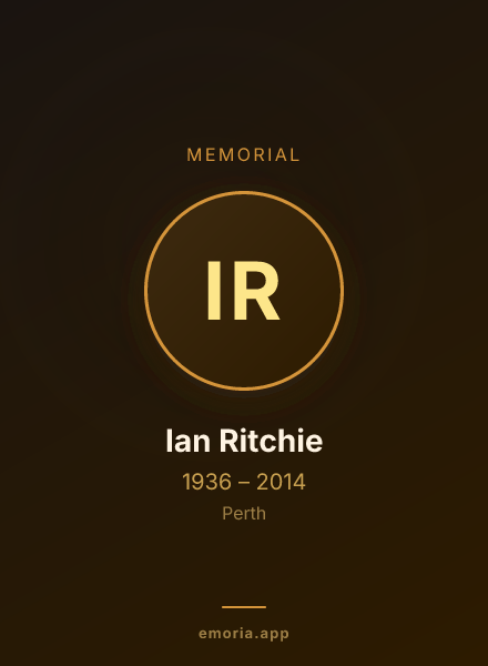Memorial portrait of Ian Ritchie